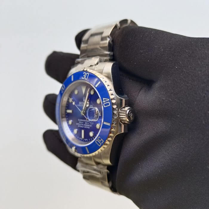 Rolex Submariner Blue White Gold Date 40MM Ceramic Bezel Oyster Bracelet 116619LB - Image 7