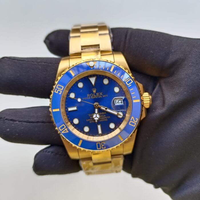 Rolex Submariner Gold Blue Date 40mm Dial & Ceramic Bezel Oyster Bracelet 116618LB - Image 2