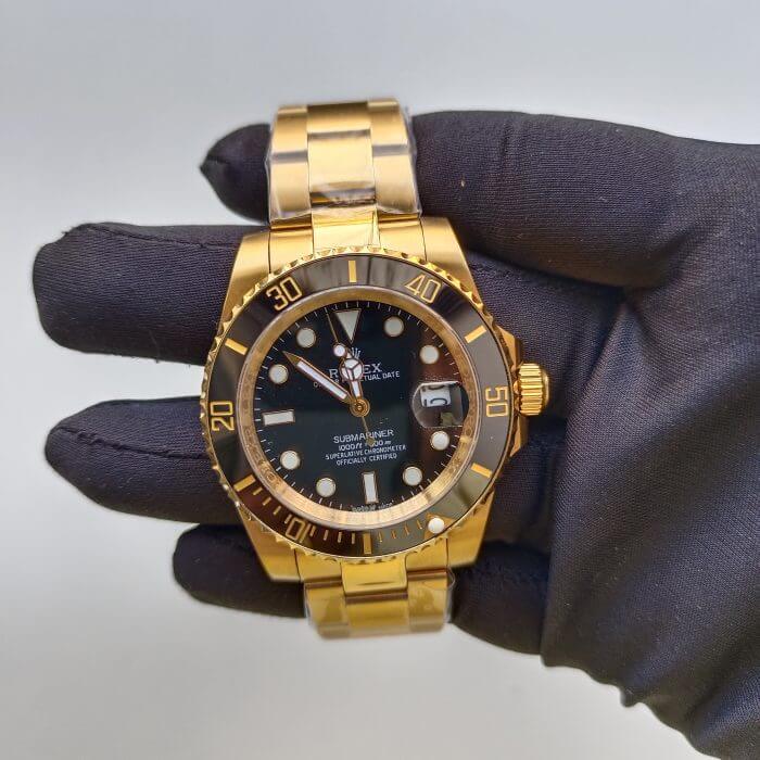 Rolex Submariner Black and Gold Dial 40MM & Ceramic Bezel Oyster Bracelet 116618LN - Image 2