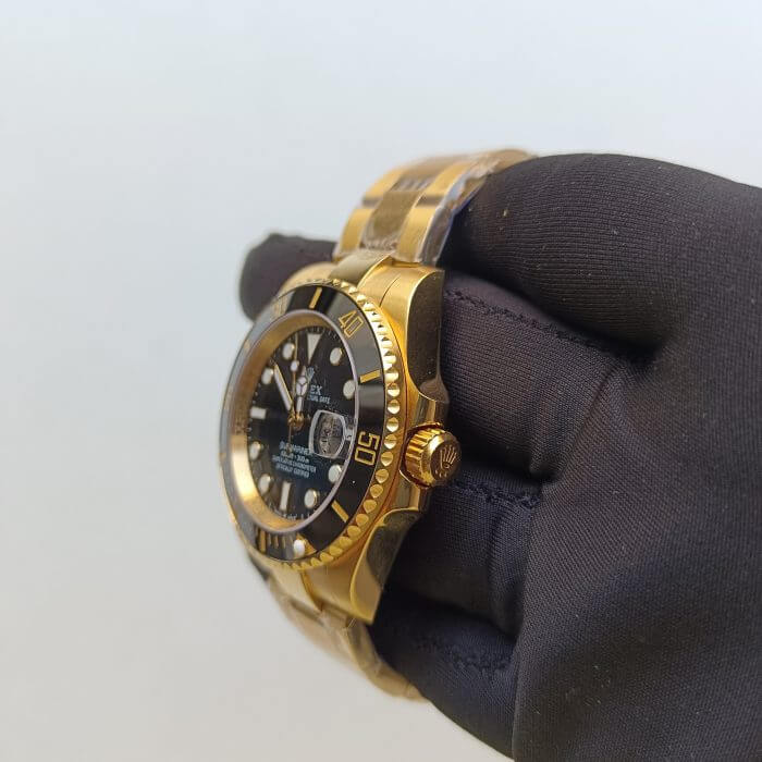 Rolex Submariner Black and Gold Dial 40MM & Ceramic Bezel Oyster Bracelet 116618LN - Image 7