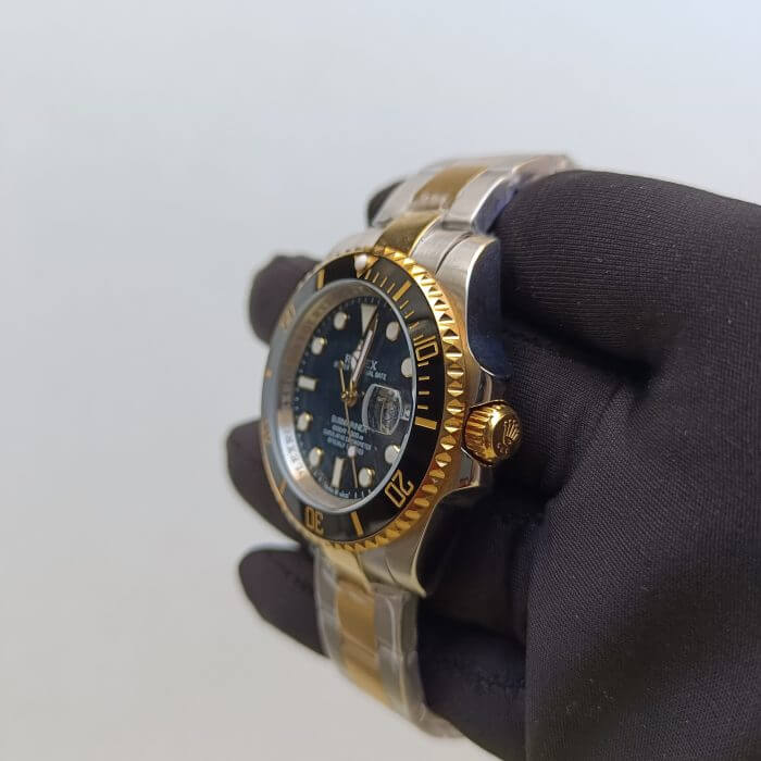Rolex Submariner Two Tone Black Dial 41MM Stainless Steel And Yellow Gold Bracelet Automatic Men's Watch - Image 7