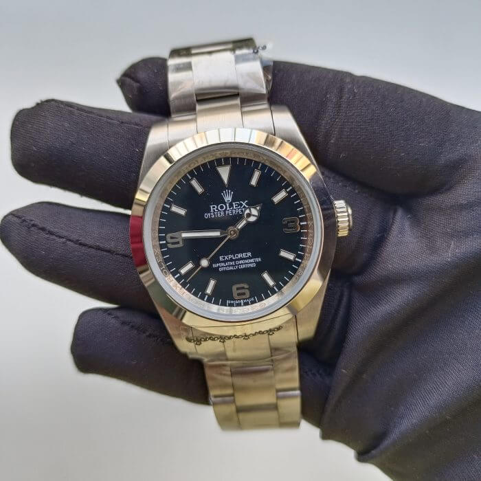 rolex explorer 2 39mm black dial Stainless Steel Wrist Men's Watch - Image 2