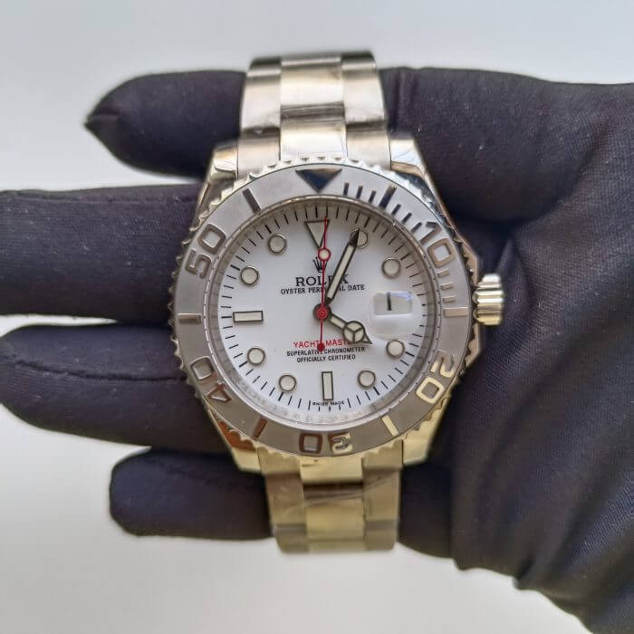 Rolex Yacht Master 40 Steel Platinum Dial Men's Automatic Watch - Image 2