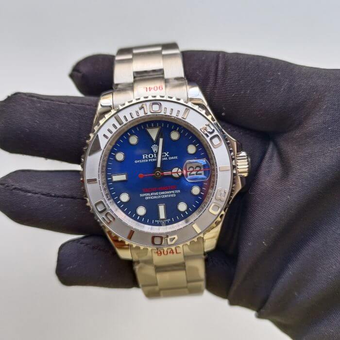 Rolex Yacht Master Stainless Steel 40MM Blue Dial Bezel Oyster Bracelet 116622 - Image 2