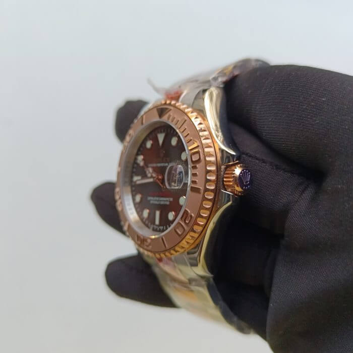 Rolex Yacht Master Rose Gold/Stainless Steel 40 Brown Dial Oyster Bracelet 116621 - Image 5