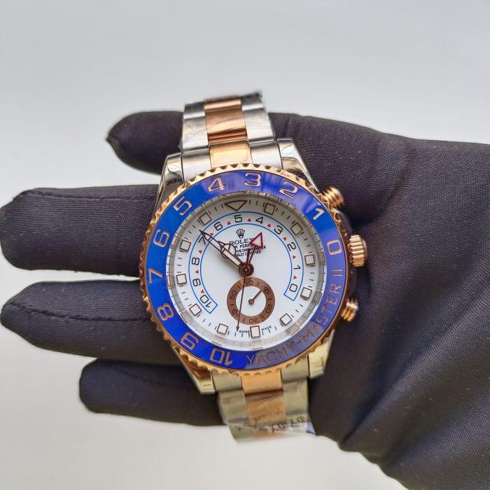 Rolex Yacht Master Two Tone 44MM 18k Rose Gold And Steel Watch - Image 5