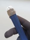 Patek Philippe Aquanaut Blue Strap Silver Case Men’s Wrist Watch - Image 3