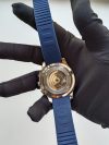 Patek Philippe Aquanaut Blue Strap Silver Case Men’s Wrist Watch - Image 6