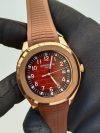 Patek Philippe Aquanaut Rose Gold Date Sweep 40.8mm Brown Dial Brown Composite Rubber Strap 5167R-001 - Image 2
