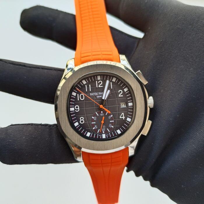 Patek Philippe Orange watch | Aquanaut Chronograph 5968A-001 Steel - Image 2