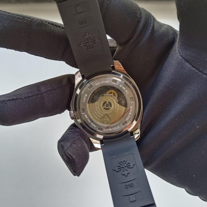 PATEK Philippe AQUANAUT Black Rubber Strap & Dial Watch 5167A-001 - Image 6