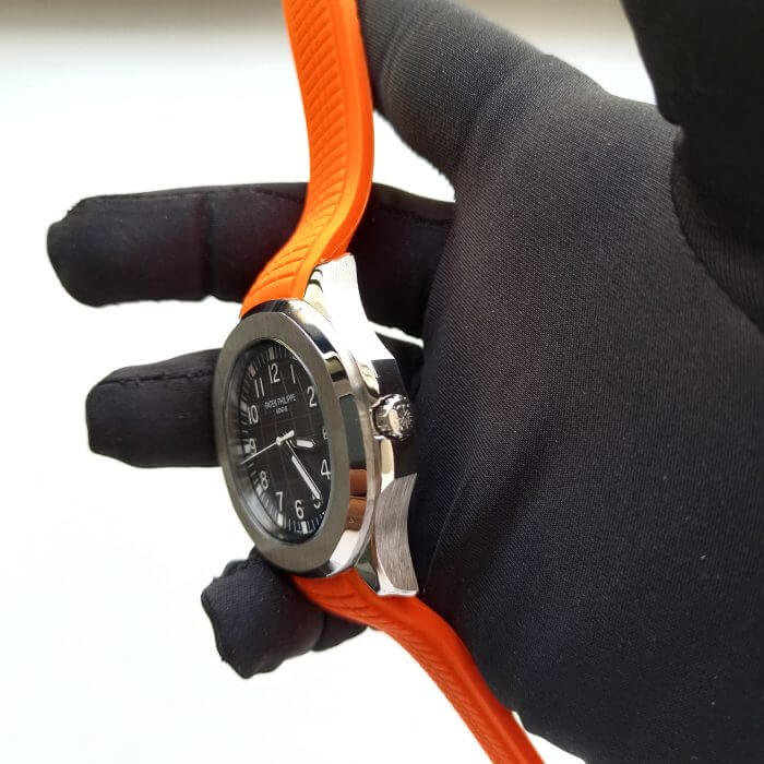 Patek Philippe Aquanaut 40MM Black Embossed Date Stainless Steel with Rubber Strap - Image 10