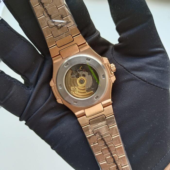 Patek Philippe Nautilus White Dial Diamond Rose Gold Automatic Men’s Watch - Image 5