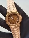 Patek Nautilus Rose Gold Yellow Dial Automatic Men's Watch - Image 2