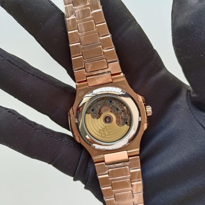 Patek Philippe Nautilus Rose Gold Brown Dial Annual Calendar Moon Phase 5726/1A-001 Men's Wrist Watch - Image 6