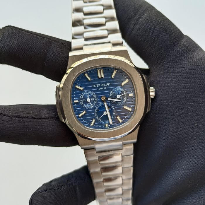 Patek Philippe Nautilus Perpetual Calendar Grand Complication Blue Dial 5740/1G Automatic Stainless Steel Watches