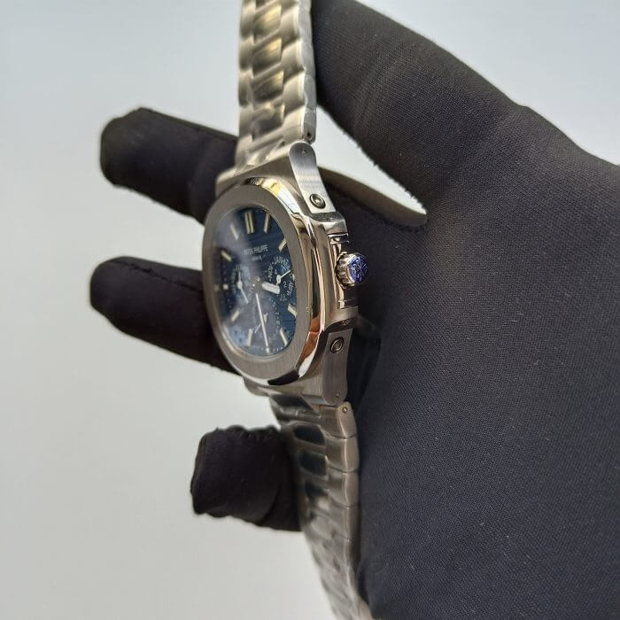 Patek Philippe Nautilus Perpetual Calendar Grand Complication Blue Dial 5740/1G Automatic Stainless Steel Watches - Image 3