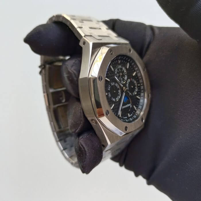 Audemars Piguet Royal Oak Black Dial 41MM Perpetual Calendar Watch - Image 3