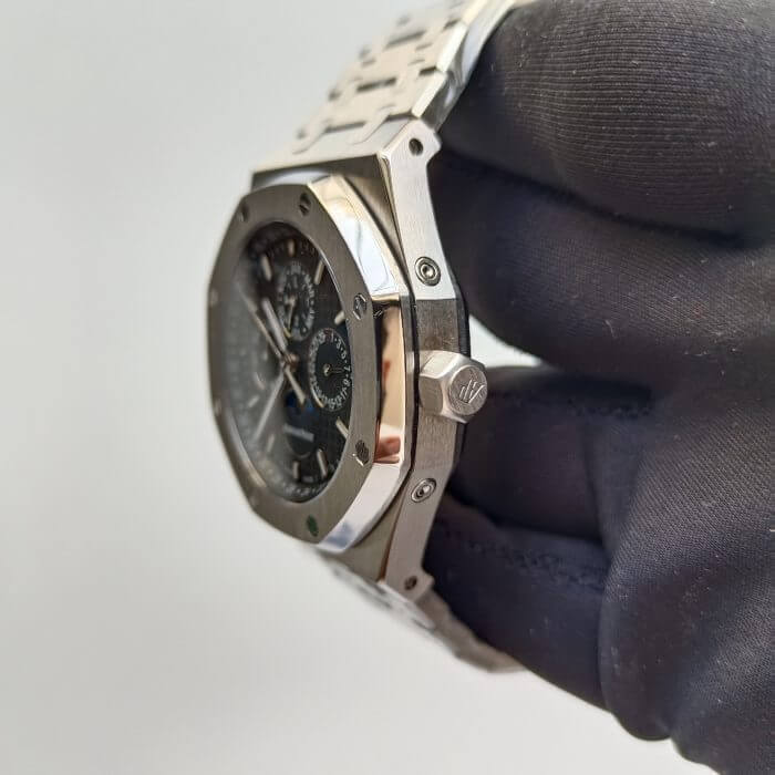 Audemars Piguet Royal Oak Black Dial 41MM Perpetual Calendar Watch - Image 4