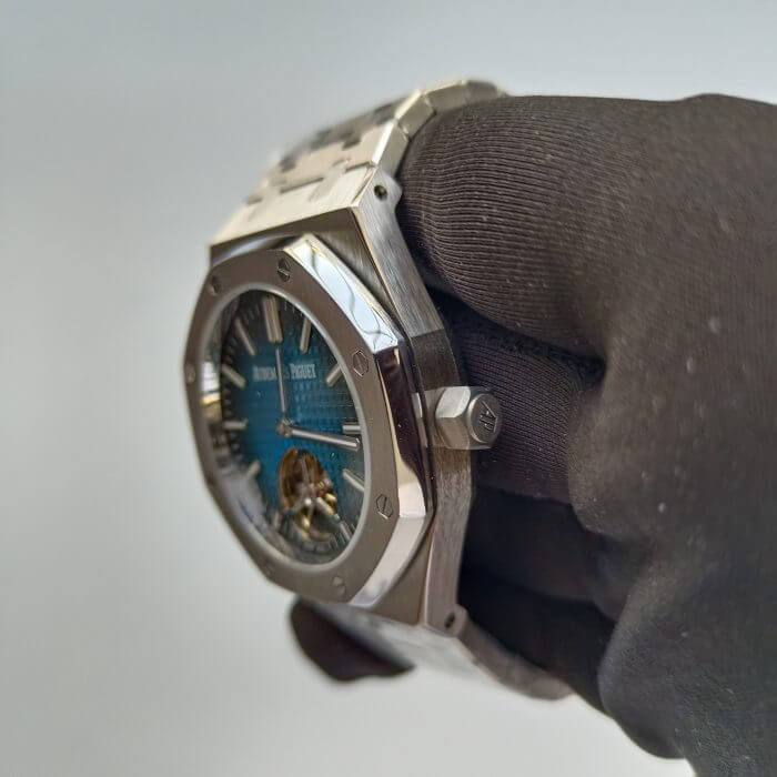 Audemars piguet Royal Oak Tourbillon Selfwinding 41MM Blue Dial Watch - Image 7