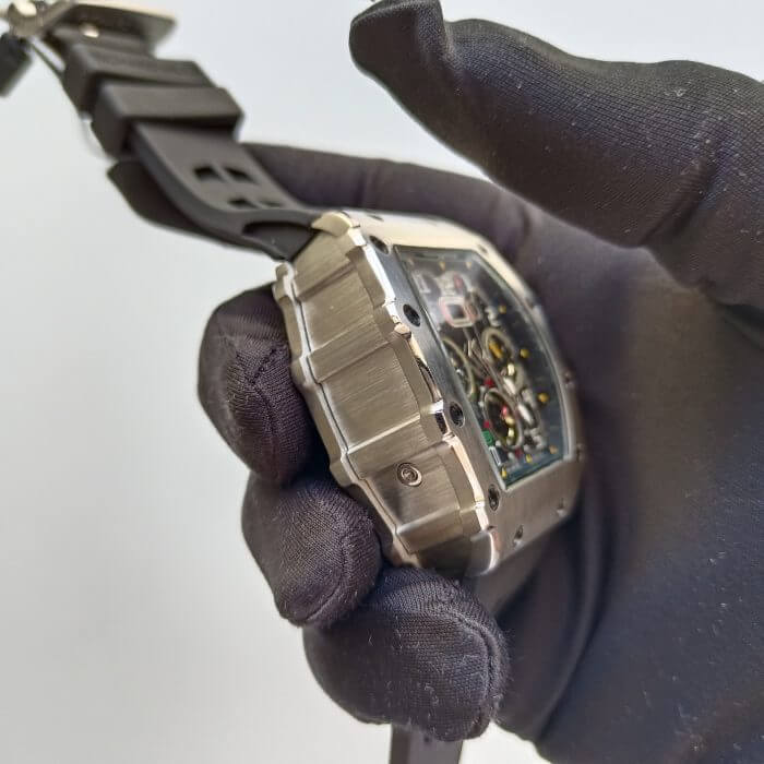 Richard Mille RM11-03 Men Transparent Full Black Dial Rubber Band Men’s Watch - Image 3