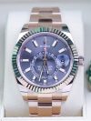 Rolex Sky Dweller Rose Gold 42MM Dark Rhodium Index Dial Fluted Bezel Oyster Bracelet 326935 - Image 6
