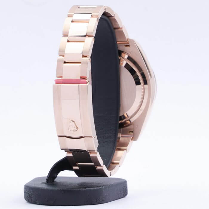 Rolex Sky Dweller Rose Gold 42MM Dark Rhodium Index Dial Fluted Bezel Oyster Bracelet 326935 - Image 12