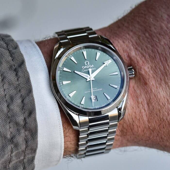 Omega seamaster aqua terra green 150m Co-Axial Master Chronometer 38 MM Men’s Wrist Watch - Image 3