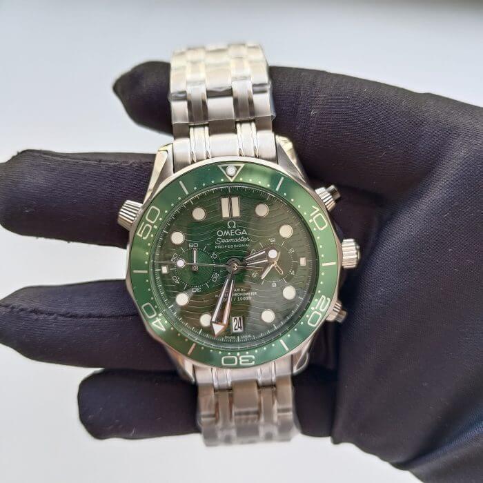 Omega Seamaster 300m Chronograph 44MM Co-Axial Master Chronometer  Green Dial Steel Men’s Watch - Image 2