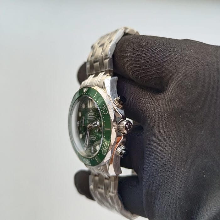 Omega Seamaster 300m Chronograph 44MM Co-Axial Master Chronometer  Green Dial Steel Men’s Watch - Image 4