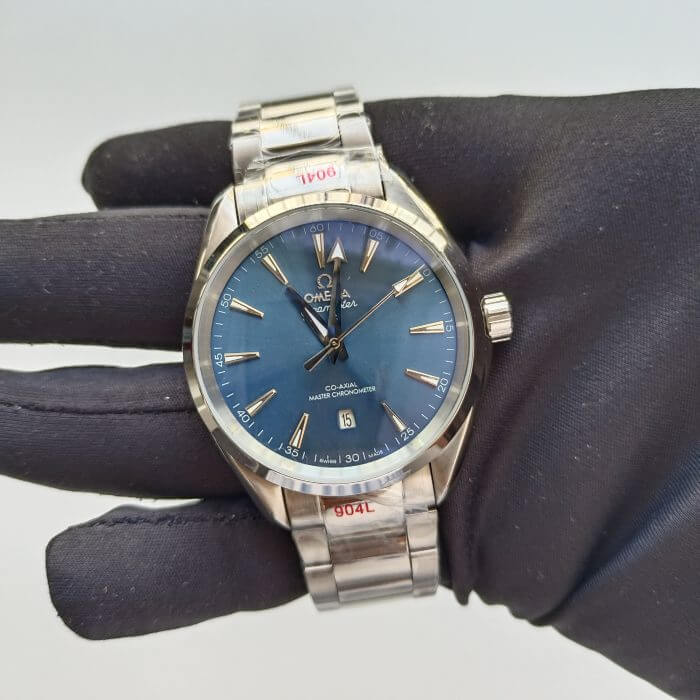 Omega Seamaster Aqua Terra Blue Dial 150m Co-Axial Master Chronometer 38 MM  Men’s Wrist Watch - Image 4