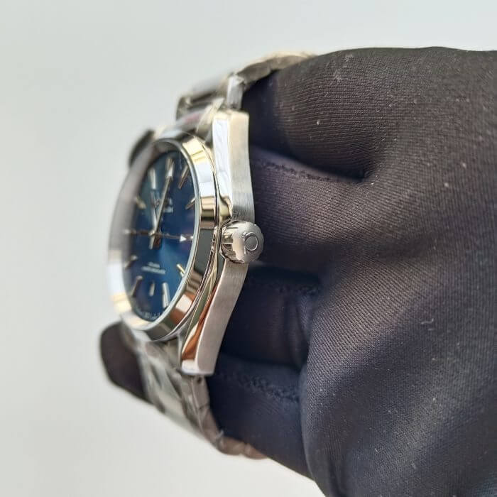 Omega Seamaster Aqua Terra Blue Dial 150m Co-Axial Master Chronometer 38 MM  Men’s Wrist Watch - Image 6