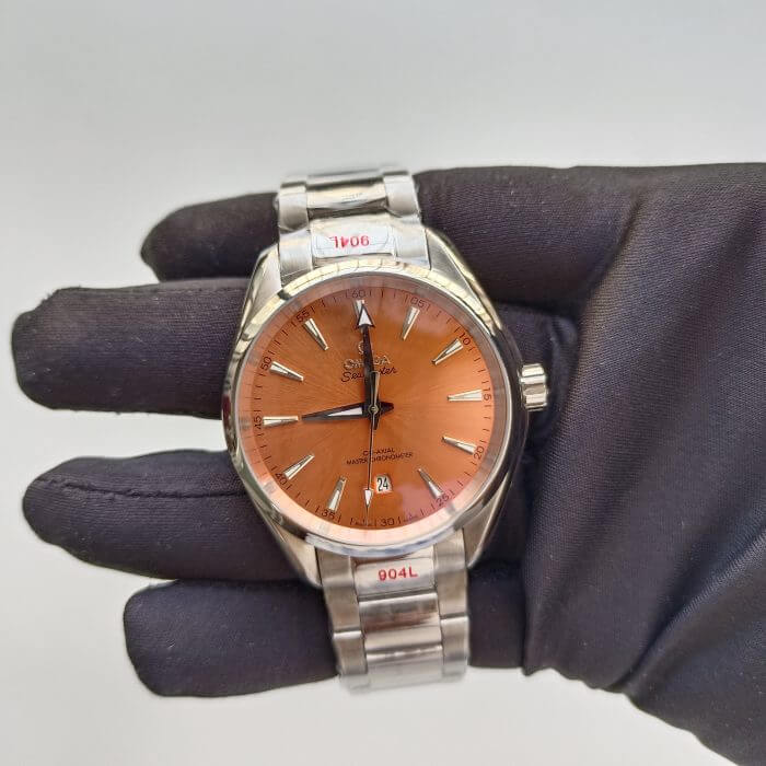 Omega seamaster aqua terra orange 150m Co-Axial Master Chronometer 38 MM Men’s Wrist Watch - Image 6