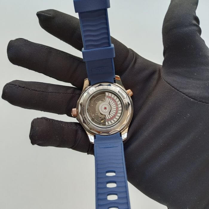 Omega seamaster blue rubber strap 300M Co‑Axial Master Chronometer 42 Mm Automatic Men’s Watch - Image 9