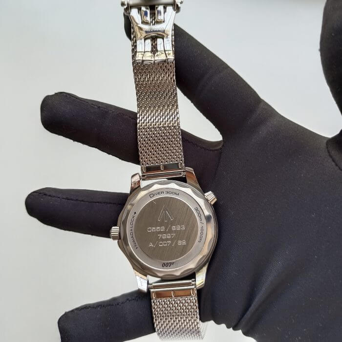 Omega Seamaster Diver 300m Black Bond 007 Mesh Band 42mm Man’s Wrist Watch - Image 2