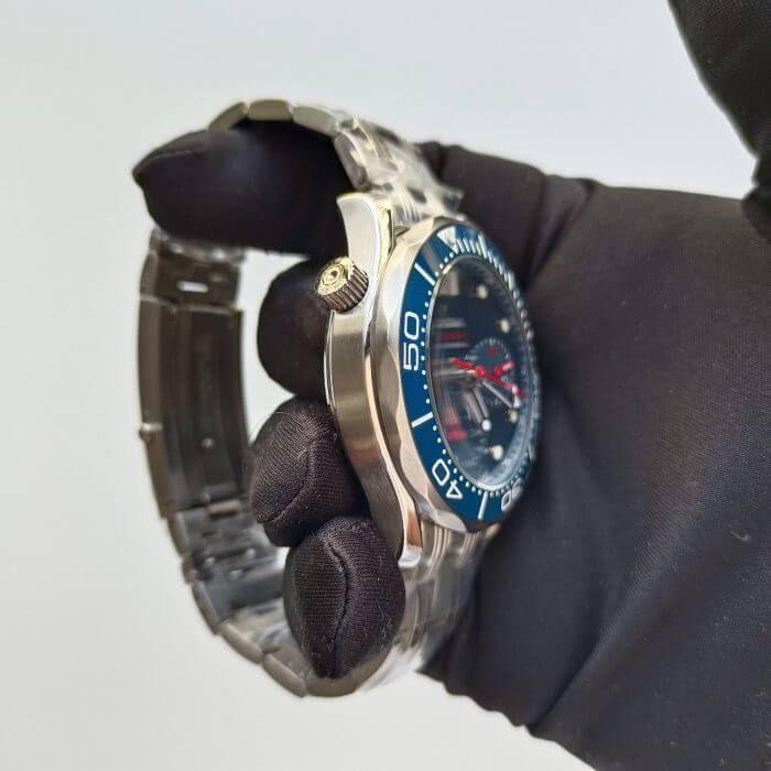 Omega Seamaster Chronograph Diver 300m Co‑Axial Chronometer 41.5mm Blue Dial Bracelet Watch - Image 4