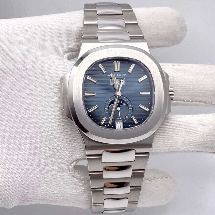 Patek Philippe Nautilus Blue Dial 5726/1A-014 Stainless Steel Wrist Watch - Image 4