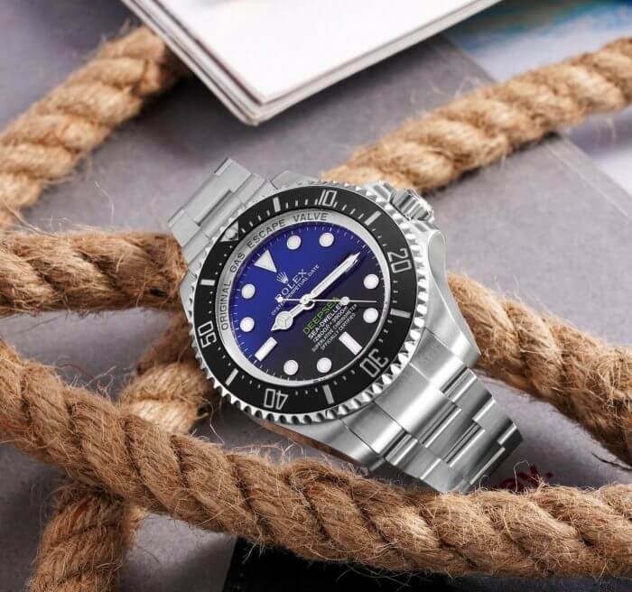 ROLEX Sea Dweller Deepsea Blue Dial 44  Stainless Steel Men’s Watch 116660 - Image 7