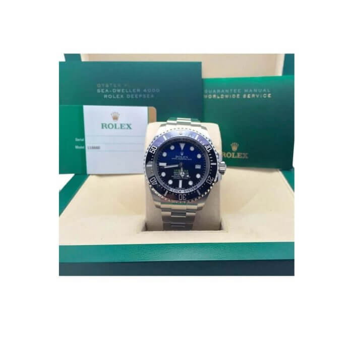 ROLEX Sea Dweller Deepsea Blue Dial 44  Stainless Steel Men’s Watch 116660 - Image 13