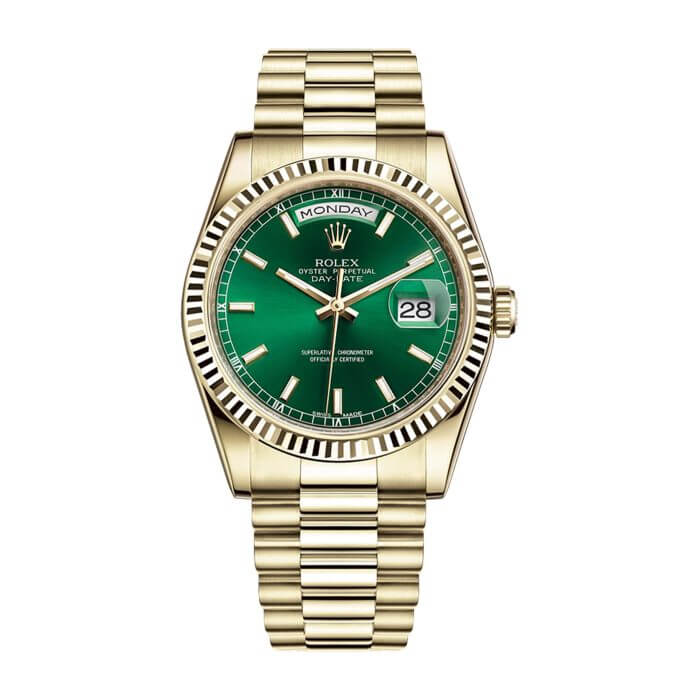 Rolex Day-Date 41mm Replica, Fluted Bezel, Jubilee Bracelet