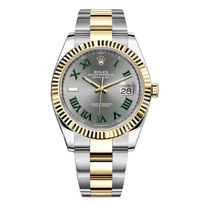 Rolex Wimbledon 41mm Two-Tone Yellow Gold and Steel Replica Watch