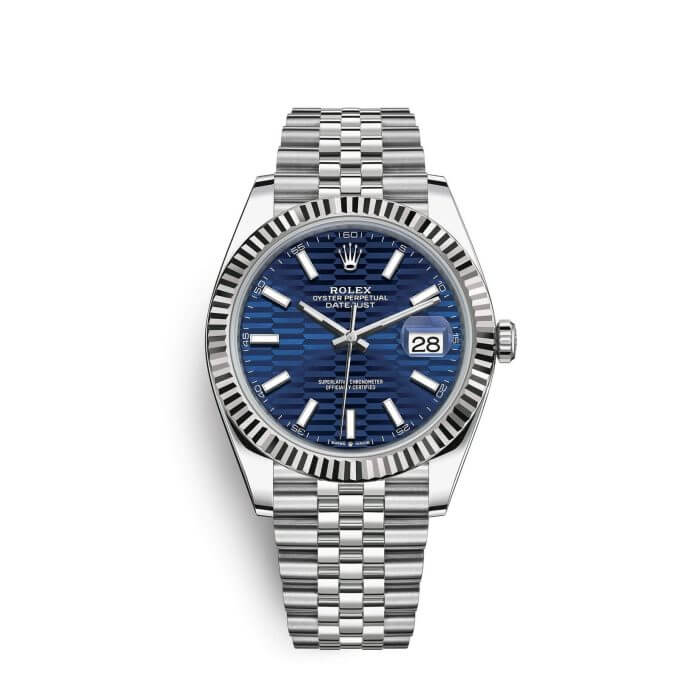 Rolex Datejust 41 Blue Index Dial Jubilee Replica Watch