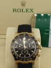 Yellow Gold Rolex Daytona Cosmograph Ceramic Black Dial Rubber Strap 116518LN - Image 8