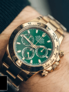 Rolex Daytona Gold 40MM Green Index Dial Yellow Gold Bezel Oyster Bracelet 116508 - Image 7