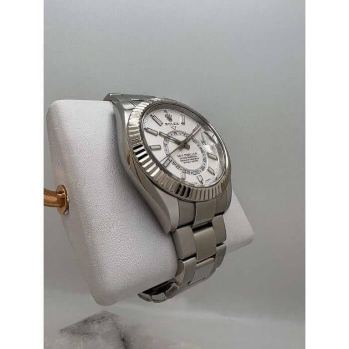 Rolex Sky-Dweller White Gold Automatic Men’s 42MM White Dial Oyster Watch 326934 - Image 5