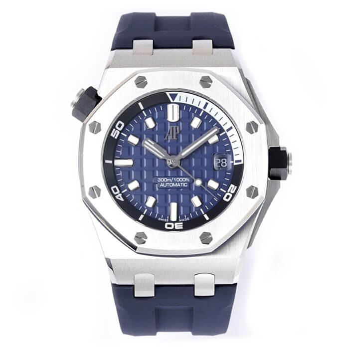 Audemars Piguet Royal Oak Offshore Diver 42MM Blue Dial Mens Watch 15720