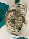 Rolex Sky Dweller Yellow Gold Champagne Dial Men’s Oyster Bracelet Watch 32693842 - Image 3