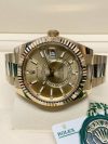Rolex Sky Dweller Yellow Gold Champagne Dial Men’s Oyster Bracelet Watch 32693842 - Image 4