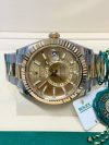 Sky Dweller Two Tone Rolex Champagne Dial 42MM Yellow Gold Oyster Men's Watch 326933 - Image 4