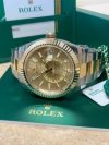 Sky Dweller Two Tone Rolex Champagne Dial 42MM Yellow Gold Oyster Men's Watch 326933 - Image 6